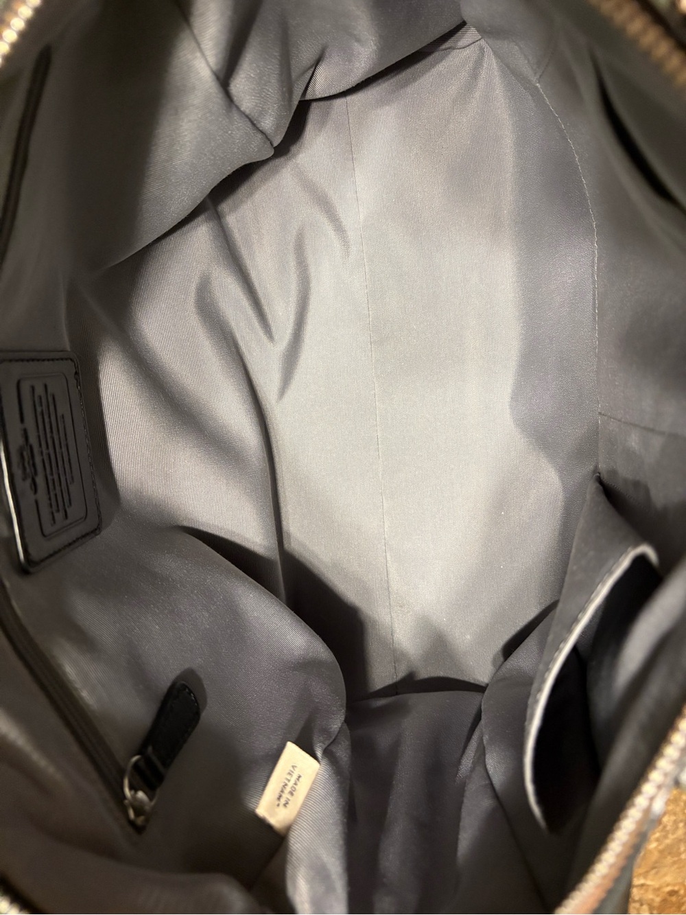 Coach Peyton Black Leather Satchel with Removable Strap - Picture 5 of 7